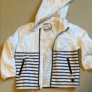 Janie and Jack Kids Raincoat with Navy Stripes